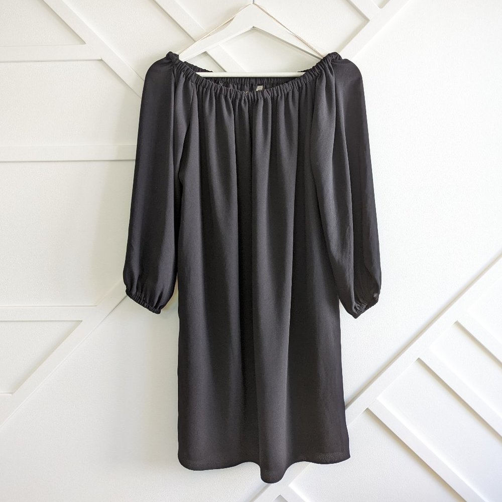 Aritzia Wilfred Duree Off Sholder Shift Flowy Dress SZ S